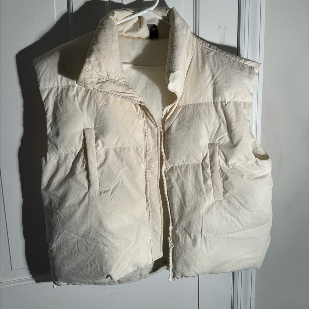 White Puffer Vest
